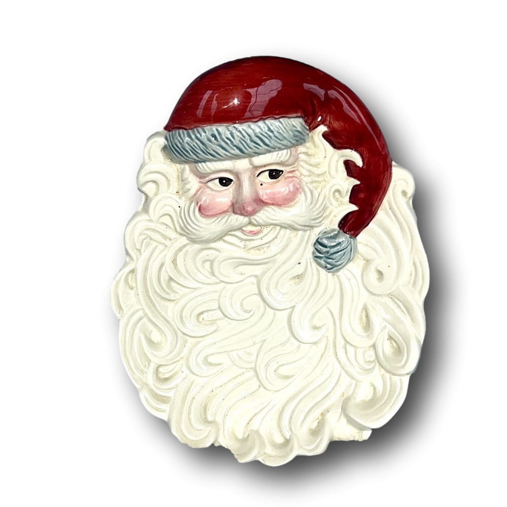 OCI 1990 Vintage Santa Claus Decorative Tray